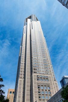 高層ビルの青空 高層ビルの青空 高層ビル,建築,スカイラインの写真素材