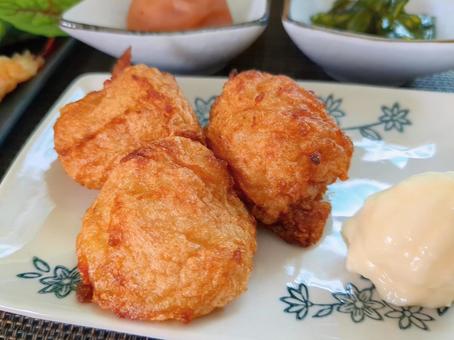 げんこつ天 練り物,天ぷら,げんこつ天の写真素材