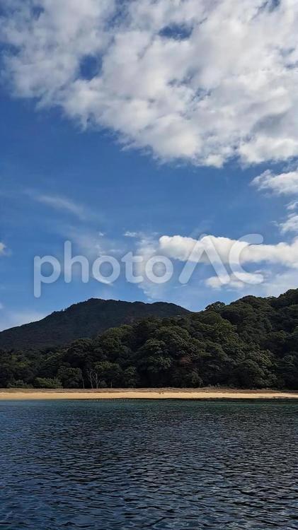 海から見た宮島 宮島,厳島,広島県の写真素材