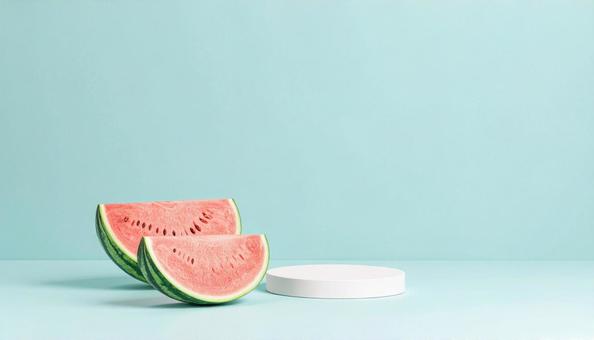 西瓜のカット 西瓜のカットの写真