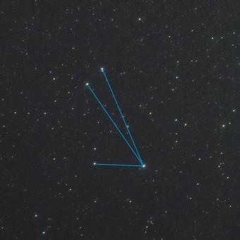 こうま座(星座線)・天体 こうま座(星座線)・天体 干支,年賀,2026年の写真素材