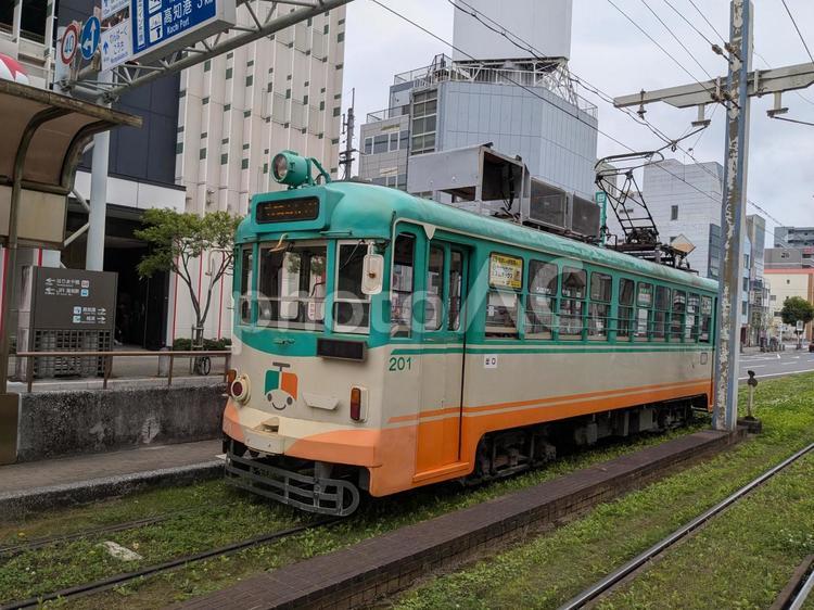 とさでん（200系） 路面電車,とさでん,高知の写真素材
