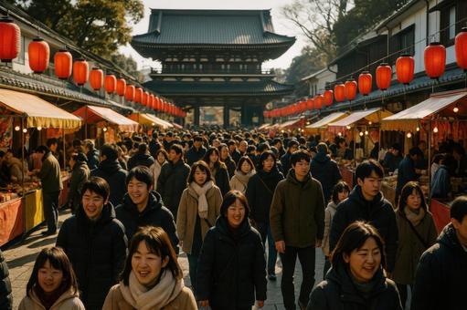 門前町の賑わいの写真