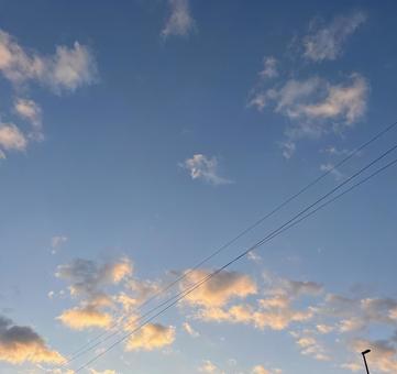 夕焼け帰り道 夕焼け帰り道の写真