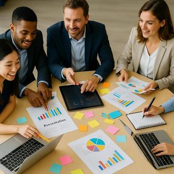 プレゼン会議の様子 プレゼン会議の様子の写真