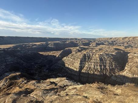 ホースシューキャニオン ホースシューキャニオン,アルバータ州,ドラムヘラーの写真素材