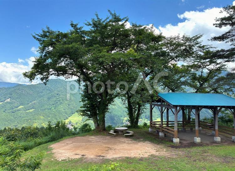 梅雨明けの小代区 梅雨明け,香美町,小代区の写真素材
