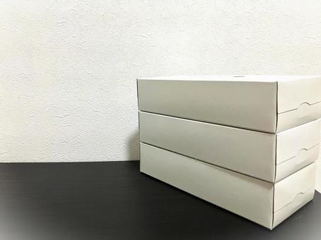 Three stacked tissue boxes, tissue box, box tissue, box tissue, JPG