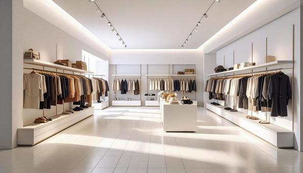 シンプルな洋服の専門店の写真