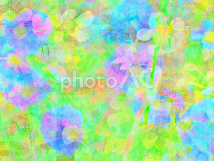 花をモチーフにした幻想的背景素材 水彩画,美術,抽象の写真素材