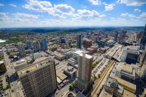 カナダのカルガリーの風景 カナダ,カルガリー,北米の写真素材