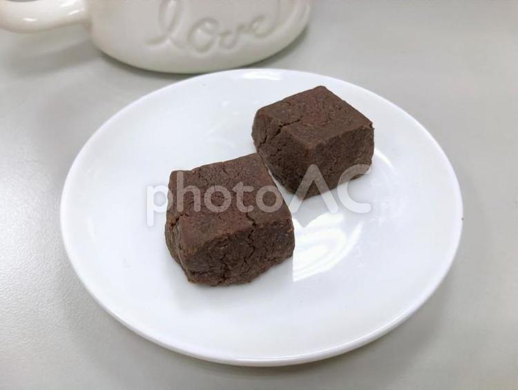 チョコレートソルトフラワー手作りクッキー-手作りクッキー デザート,せんべい,アフタヌーンティーの写真素材
