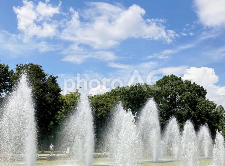 東京風景・上野公園 上野公園,上野恩賜公園,噴水広場の写真素材