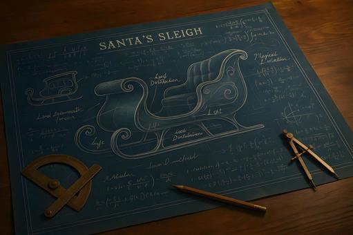 ソリの技術図面の写真