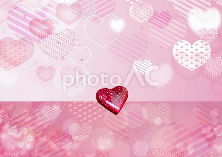 2月バレンタイン背景　チョコとハート模様 ハート,バレンタイン,チョコの写真素材