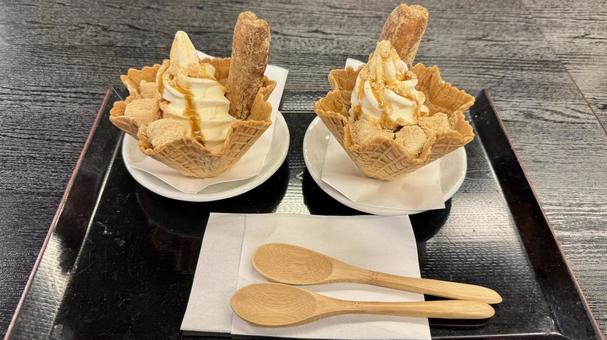 信玄餅アイス 信玄餅アイス 信玄餅,アイス,スイーツの写真素材