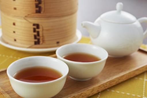 飲茶セット 飲茶セット 飲茶セット,点心,茶の写真素材