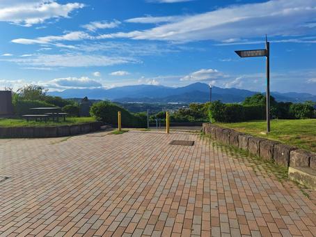 湘南平の公園 湘南平,高台,公園の写真素材