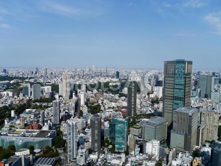 六本木ヒルズからの眺め 空,都心,東京の写真素材