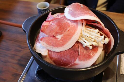 牡丹鍋 旅,旅グルメ,旅行の写真素材