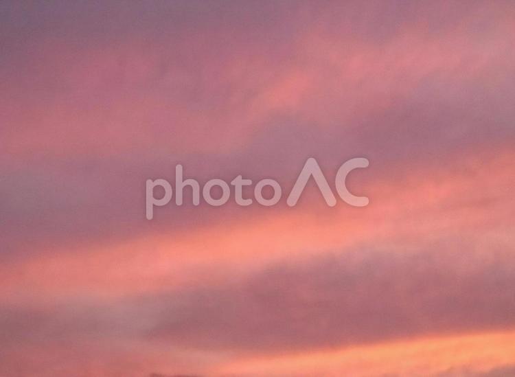 夕暮れの空 夕暮れ,空,天気の写真素材