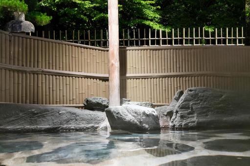 A tasteful open-air bath, JPG A tasteful open-air bath, hot spring, outdoor bath, bath, JPG