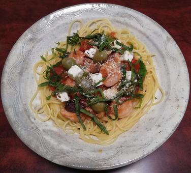 Shrimp pasta, JPG