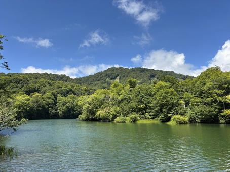 夏の鎌池 長野県小谷村 夏の鎌池 長野県小谷村の写真