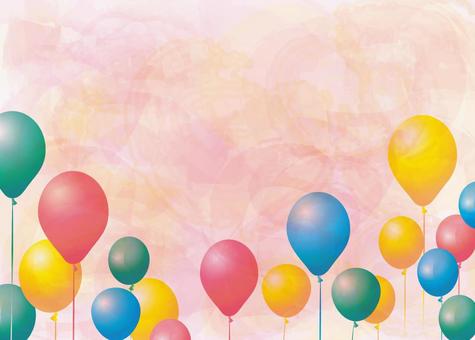 Balloon Watercolor Blur Pink Texture Background frame Frame Wallpaper, balão, balão, balão, JPG