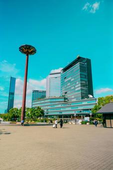 【大阪】大阪城公園駅の街並みの写真