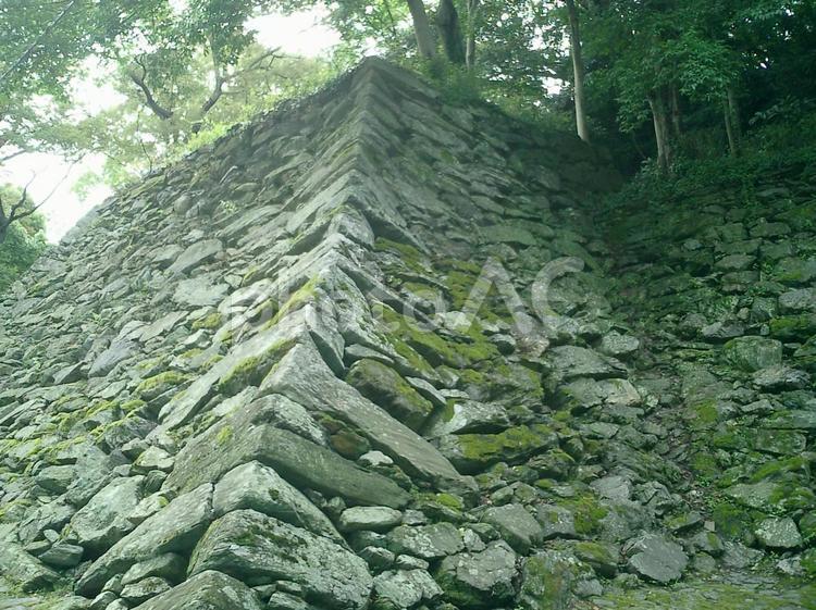 和歌山城山吹渓の石垣 和歌山城の写真素材