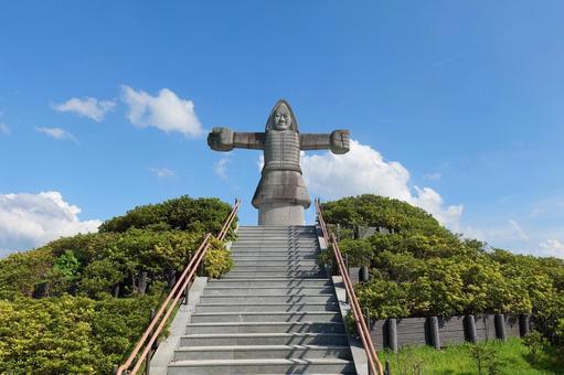 筑後広域公園 筑紫石人像(引き) 筑後広域公園 筑紫石人像(引き)の写真