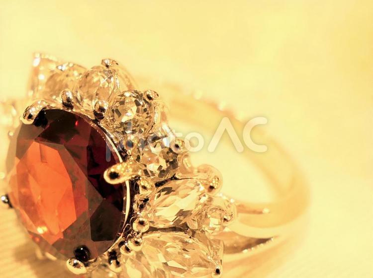 赤い宝石とダイヤモンドの指輪　リング　イメージ　素材6 リング,指輪,ジュエリーの写真素材