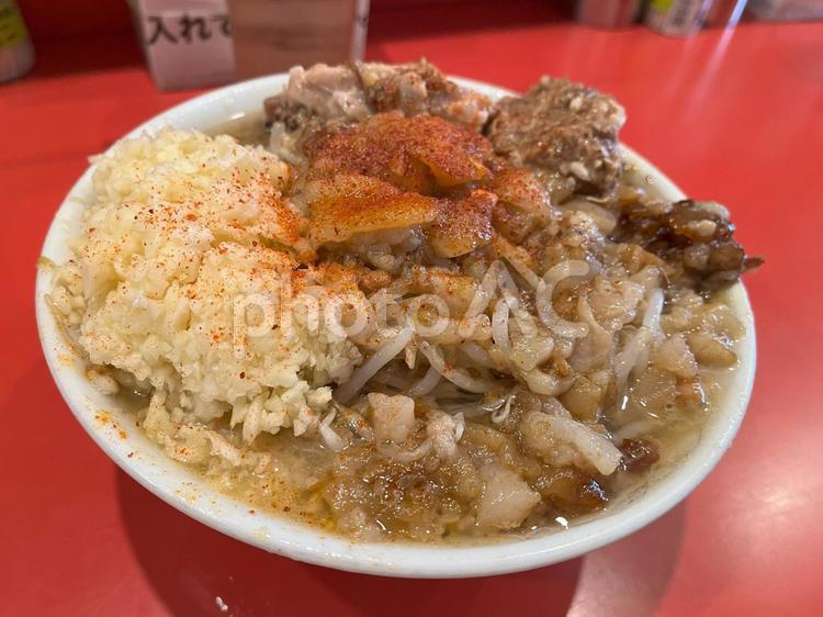 二郎系ラーメン　グルメ ラーメン,らーめん,らぁ麺の写真素材