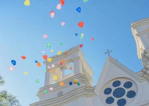 A church full of balloons, JPG