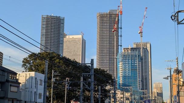 建設中のタワマン 建設中のタワマン タワマン,高層マンション,建設の写真素材