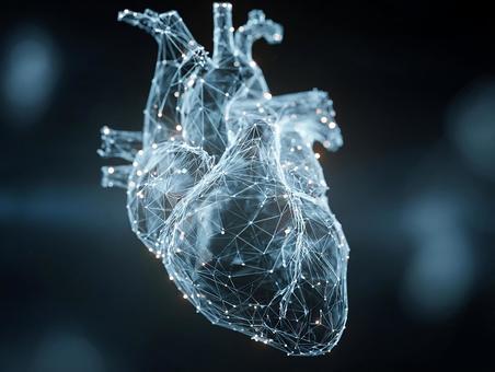 人工知能と心臓の融合の写真