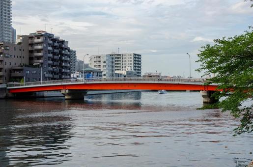 朝潮橋（東京） 朝潮橋,月島,晴海の写真素材