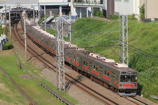 東急電鉄、8590系、8595編成 東急電鉄、8590系、8595編成 東急,田園都市線,8590の写真素材