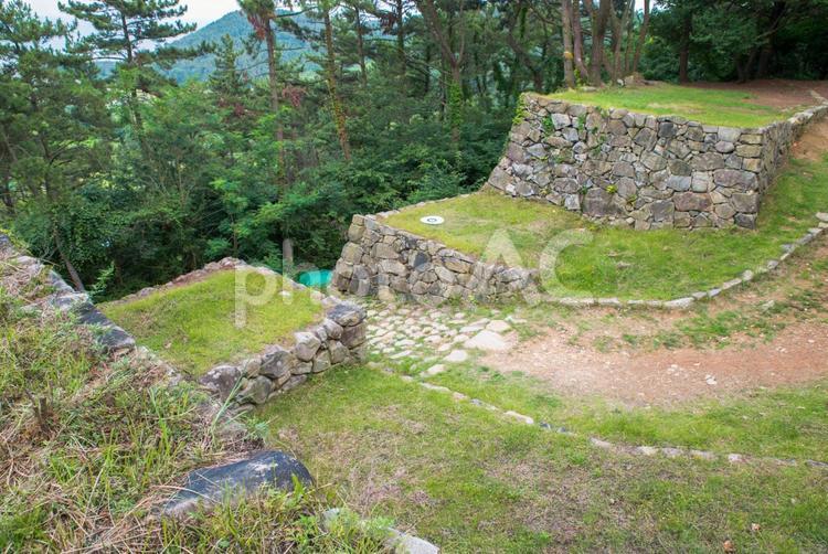 韓国・西生浦倭城の石垣 西生浦倭城,倭城,釜山の写真素材