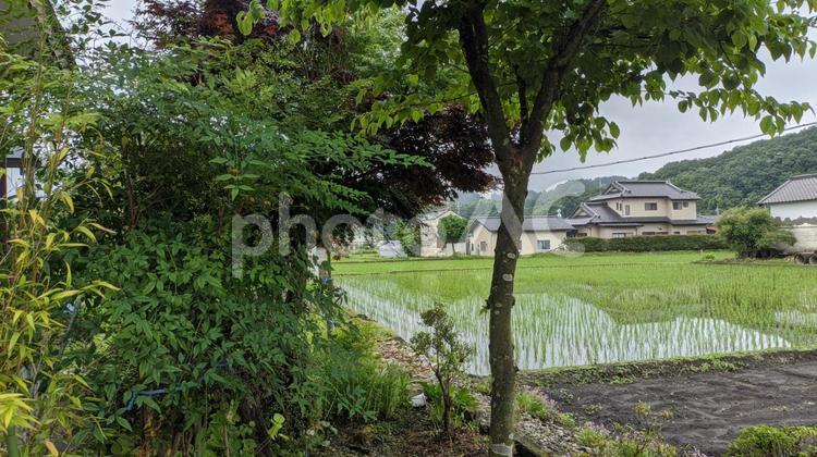 民家のある風景 田園風景,田舎,民家の写真素材
