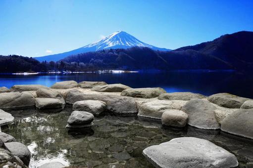Open-air bath with a view of Mt. Fuji Open-air bath with a view of Mt. Fuji