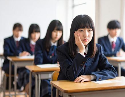 女子高生 悩み イメージ 女子高生 悩み イメージの写真