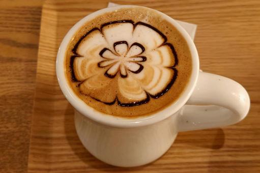 美味しいカフェラテ 珈琲,コーヒー,ミルクの写真素材