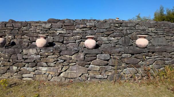 善通寺市の野田院古墳 積石塚古墳,古墳,前方後円墳の写真素材