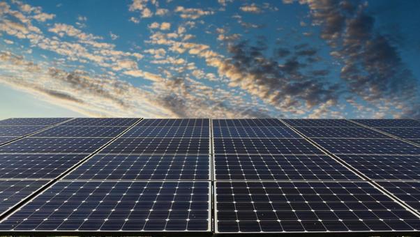太陽光パネル 太陽光パネル 太陽発電,太陽光発電,ソーラーパネルの写真素材