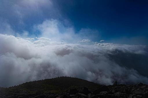 蓼科山 山頂 蓼科山,八ヶ岳連峰,長野県の写真素材