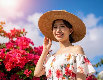 ハイビスカスと、真夏の彼女 ハイビスカスと、真夏の彼女の写真