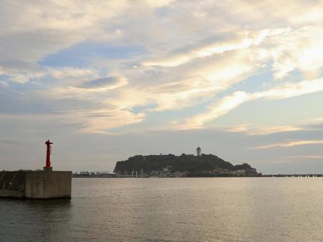 秋の江ノ島 江ノ島,江の島,湘南の写真素材
