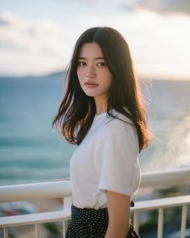 美しい日本人女性のポートレート 美しい日本人女性のポートレートの写真